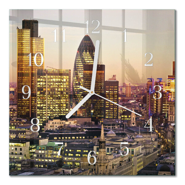 Horloge murale carrée Londres
