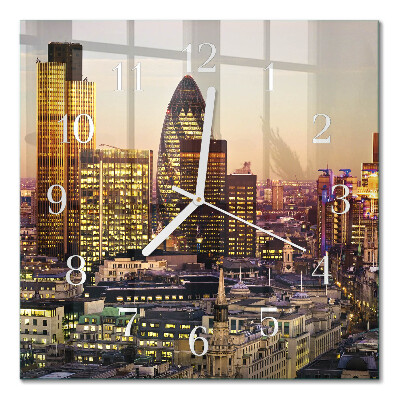 Horloge murale carrée Londres