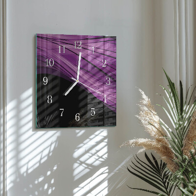 Horloge murale carrée Abstraction