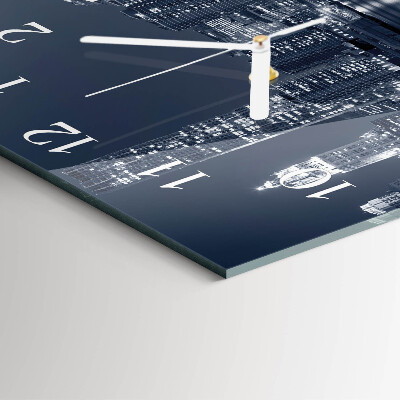 Horloge carrée en verre Horizon