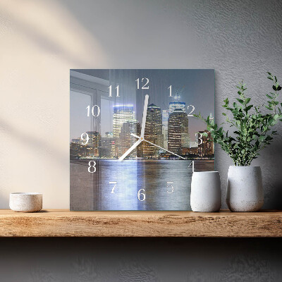 Horloge murale carrée Horizon
