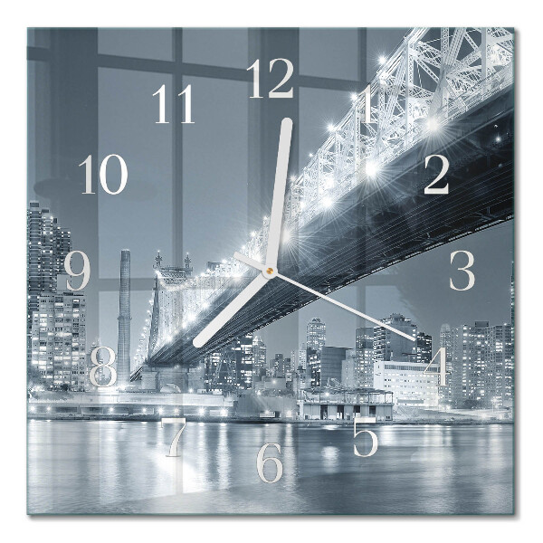 Horloge murale carrée Pont