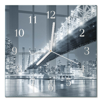 Horloge murale carrée Pont