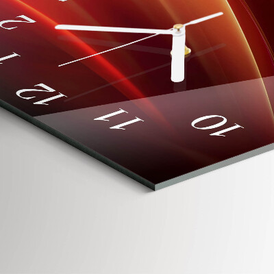 Horloge carrée en verre Abstraction