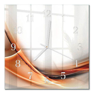 Horloge carrée en verre Abstraction