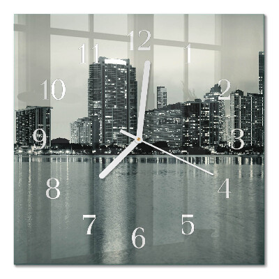 Horloge murale carrée Horizon