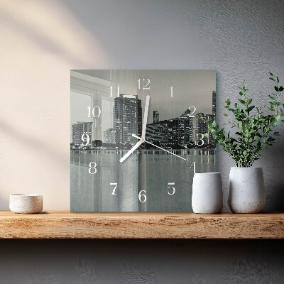 Horloge murale carrée Horizon