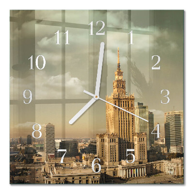 Horloge murale carrée Varsovie
