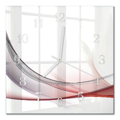 Horloge carrée en verre Abstraction