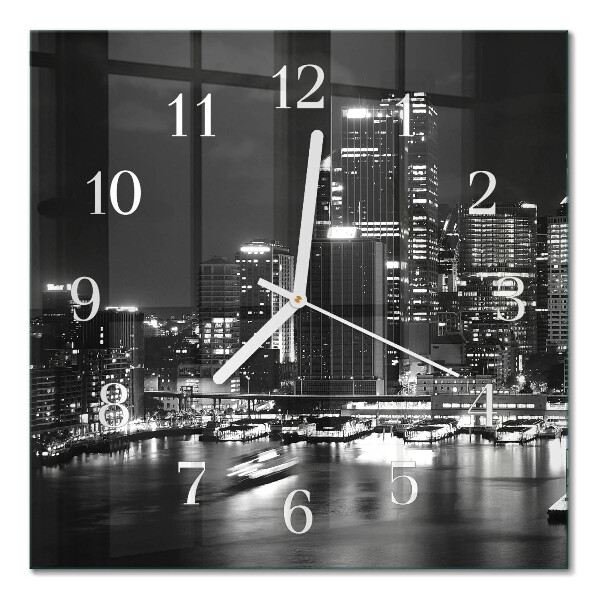 Horloge murale carrée Horizon