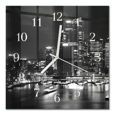 Horloge murale carrée Horizon