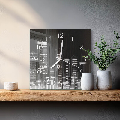 Horloge murale carrée Horizon
