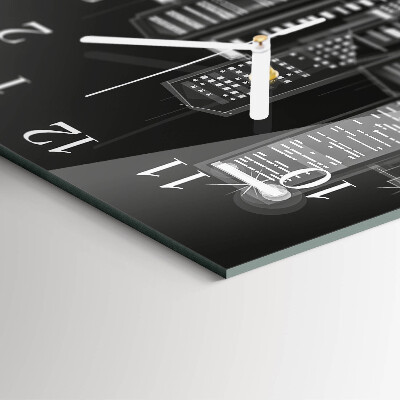 Horloge murale carrée Horizon