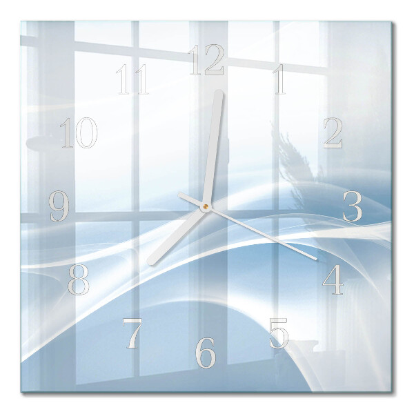 Horloge murale carrée Lignes abstraites