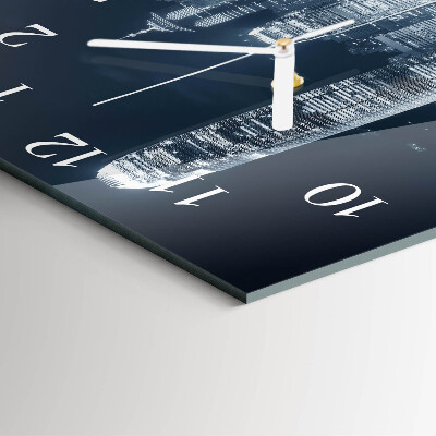 Horloge carrée en verre Horizon