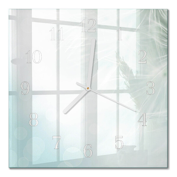 Horloge carrée en verre Abstraction