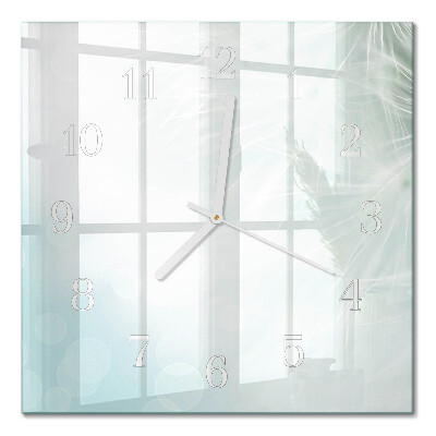Horloge carrée en verre Abstraction