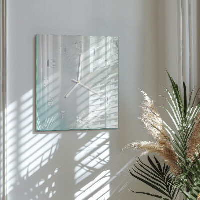 Horloge carrée en verre Abstraction