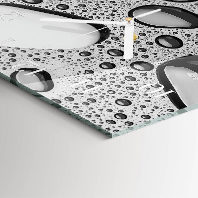 Horloge carrée en verre Pierres