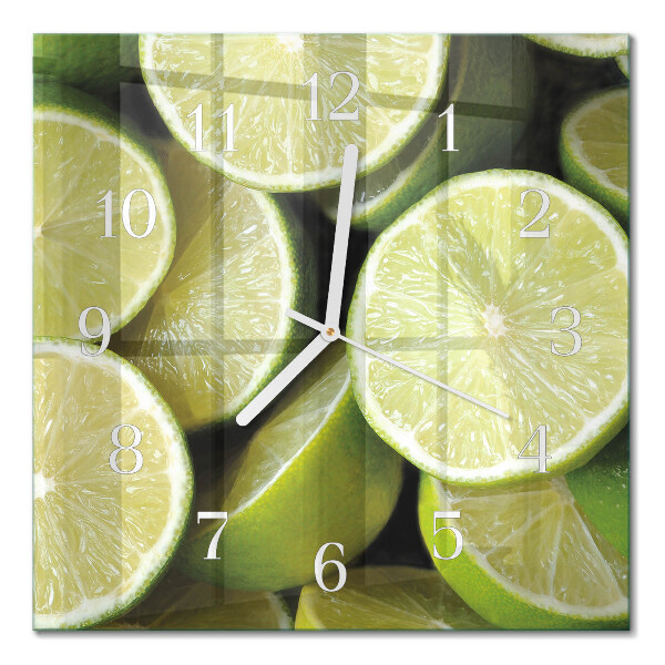 Horloge murale carrée Carbonate de calcium