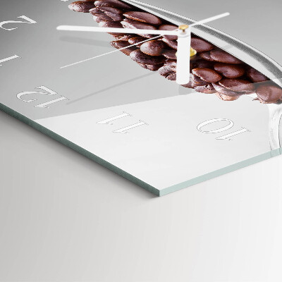 Horloge carrée en verre Une cuillère de café