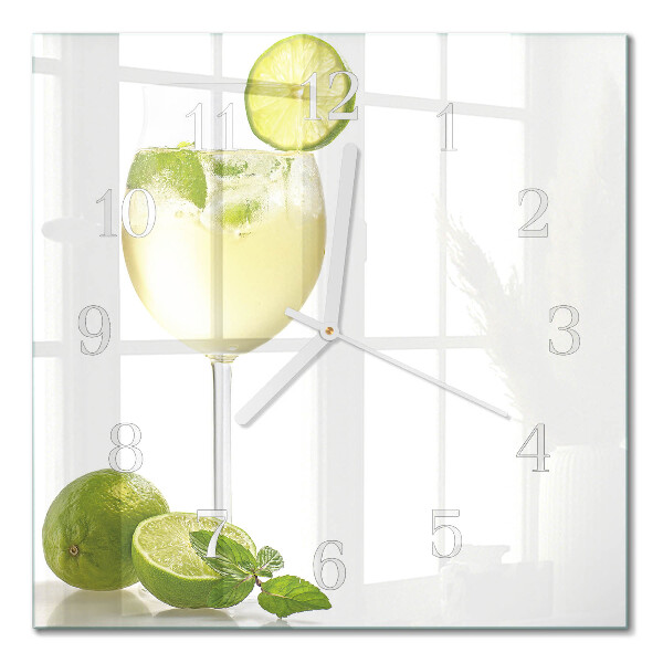 Horloge carrée en verre Carbonate de calcium