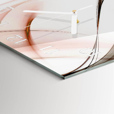 Horloge carrée en verre Abstraction