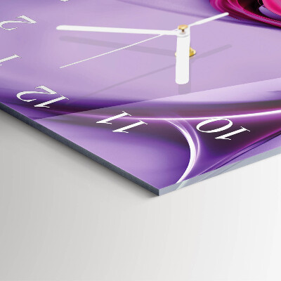 Horloge carrée en verre Abstraction