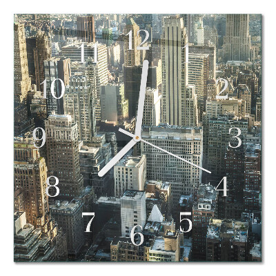 Horloge murale carrée Horizon
