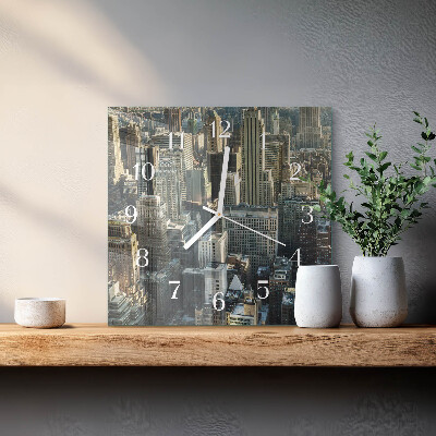 Horloge murale carrée Horizon