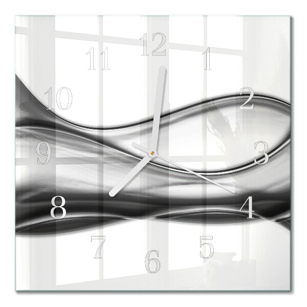 Horloge carrée en verre Abstraction