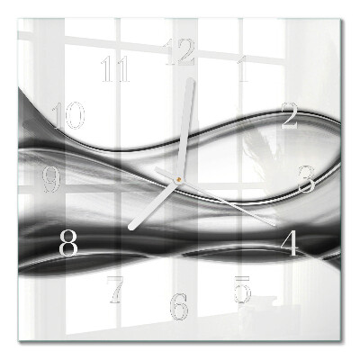 Horloge carrée en verre Abstraction