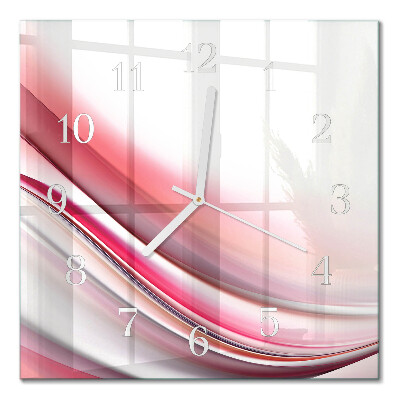 Horloge carrée en verre Abstraction