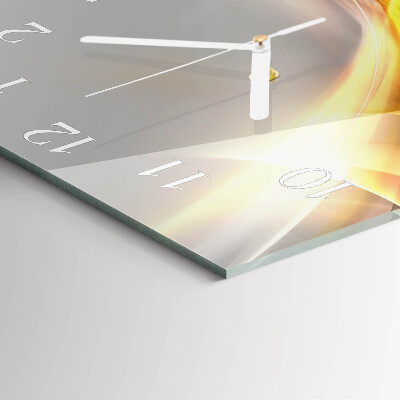 Horloge carrée en verre Abstraction