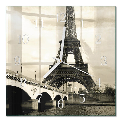 Horloge murale carrée Paris