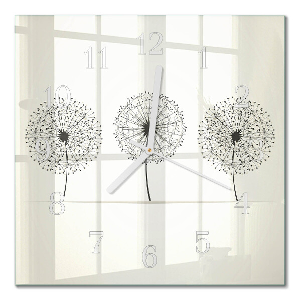 Horloge carrée en verre Abstraction