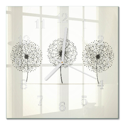 Horloge carrée en verre Abstraction