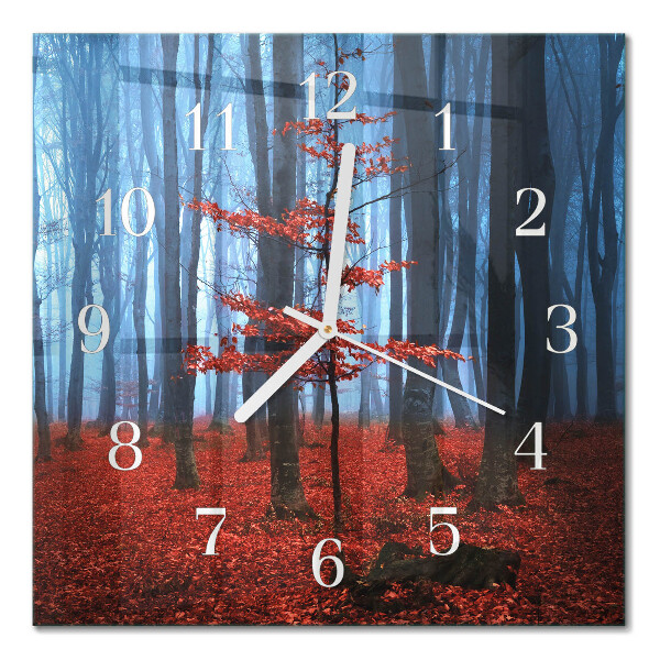 Horloge carrée en verre Obscurité