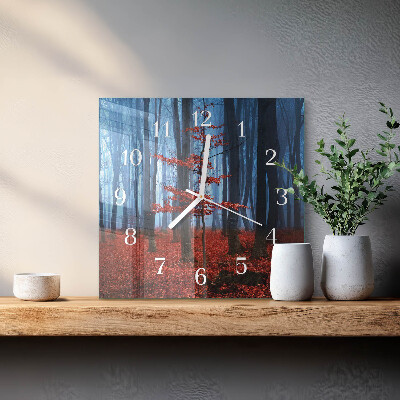 Horloge carrée en verre Obscurité