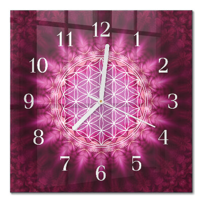 Horloge murale carrée Abstraction