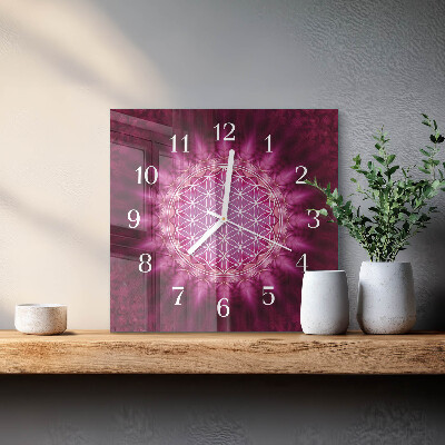 Horloge murale carrée Abstraction