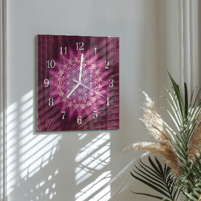 Horloge murale carrée Abstraction