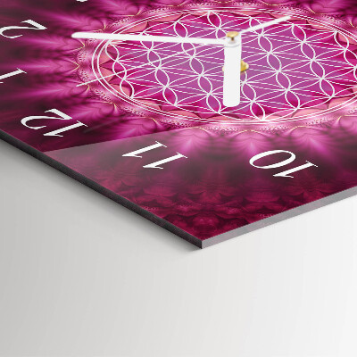 Horloge murale carrée Abstraction