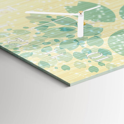 Horloge carrée en verre Abstraction