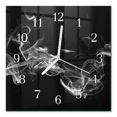 Horloge murale carrée Fumée