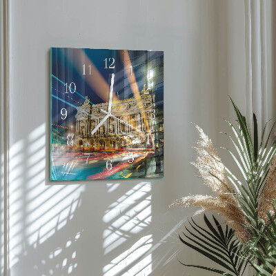 Horloge murale carrée Lumière