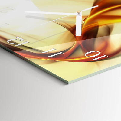 Horloge carrée en verre Abstraction