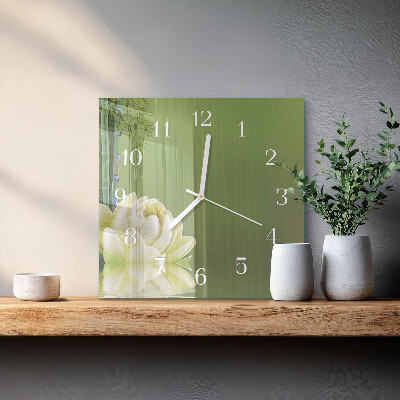 Horloge murale carrée Lis
