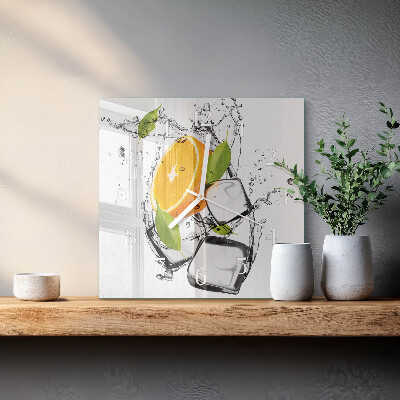 Horloge murale carrée Glace
