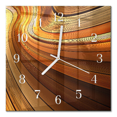 Horloge carrée en verre Abstraction